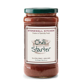 Stonewall Kitchen envase frontal mostrando la base de chili lista para cocinar