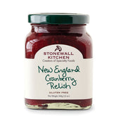 Stonewall Kitchen frasco frontal mostrando la relish, útil para identificar el producto