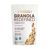 Struesli frente del empaque mostrando diseño y tamaño, conveniencia visual