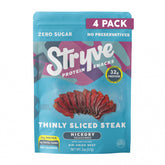 Stryve empaque frontal hickory mostrando información nutricional y beneficio proteico