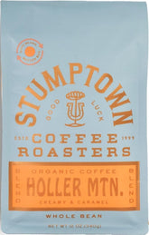 Stumptown Holler Mountain frontal del paquete mostrando diseño y práctico sellado
