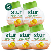 Stur frontal del envase mostrando sabor Orange Clementine y portabilidad