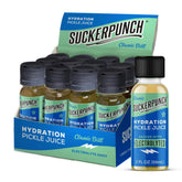 SUCKERPUNCH frente del empaque mostrando pack y sello de electrolitos