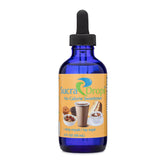 SucraDrops botella frontal azul con etiqueta, almacenamiento protegido y práctico