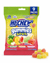 SUGADELIC Hi-Chews frente del paquete con colores llamativos y variedad de sabores