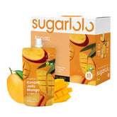 Sugarlolo empaque frontal mostrando sabor mango y ventaja sin azúcar