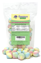 Sugarloo World bolsa frontal colorida muestra 7 oz y cierre resellable, conveniencia