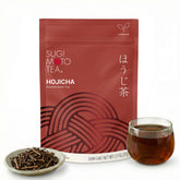 SUGIMOTO TEA frente del empaque mostrando bolsa resellable y etiqueta clara
