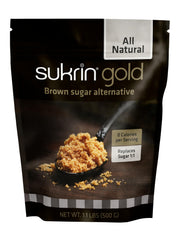 Sukrin Gold frente del empaque muestra contenido y beneficio práctico
