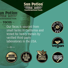 Sun Potion polvo mezclado en batido para nutrición y sabor suave