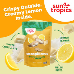 Sun Tropics detalle de textura de coco crujiente que añade crocancia