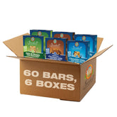 Sunbelt Bakery caja del surtido de 60 barras mostrando variedad y conveniencia