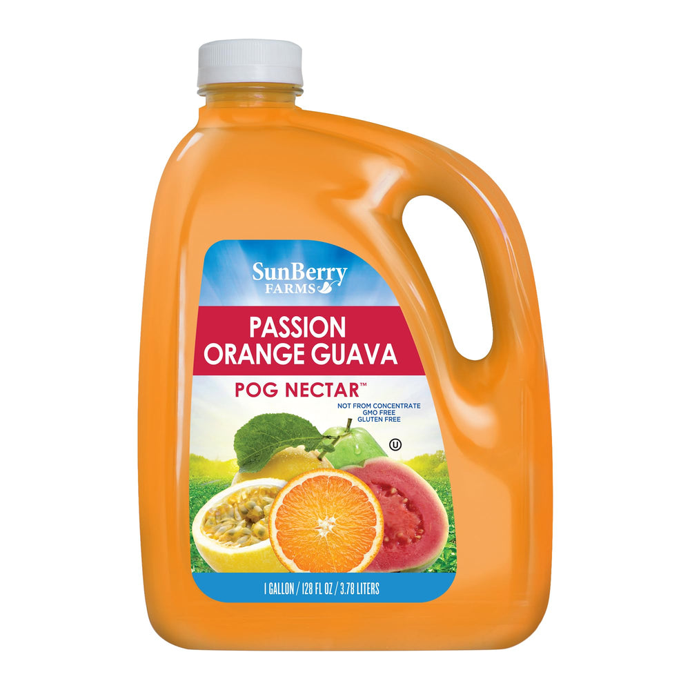 Sunberry Farms botella frontal mostrando diseño y tamaño familiar