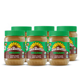 SunButter frasco frente mostrando etiqueta clara y beneficio de alternativa sin frutos secos