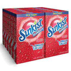 SINGLES TO GO! Sunkist fotografía frontal del empaque mostrando 72 sobres, portátil