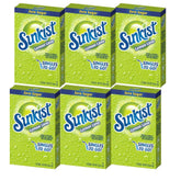 SINGLES TO GO! caja frontal mostrando sabor lemon-lime y conveniencia
