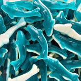 SUNNY ISLAND bolsa frontal Blue Sharks mostrando cantidad y colores vibrantes