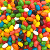 SUNNY ISLAND bolsa frontal con jelly beans, vista y colores brillantes para fiestas