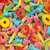 SUNNY ISLAND bolsa frente con mezcla de gomitas, atractiva y práctica