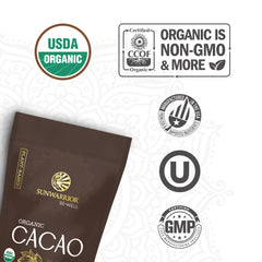 Sunwarrior cacao en batido proteico para energía natural