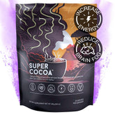 Super Cocoa frente del empaque mostrando información nutricional y uso