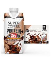 SUPER COFFEE lata mocha frente con diseño y beneficio energético