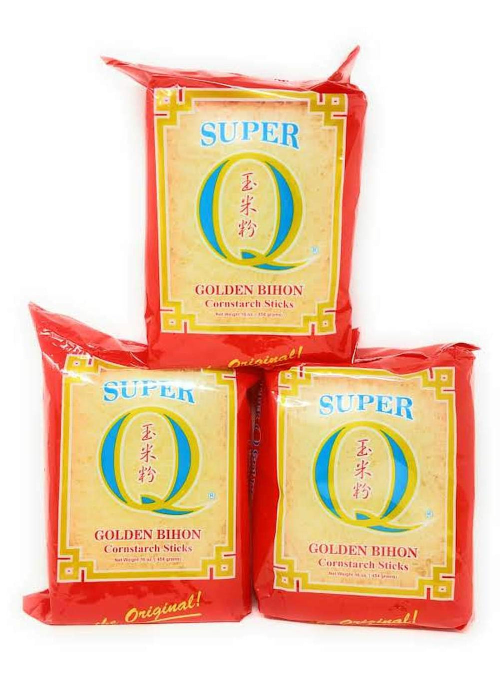Super Q empaque frontal del pack de tres, práctico y económico