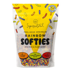 Supernatural paquete frontal mostrando 16oz y beneficio vegano