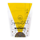 Supernatural envase frontal mostrando nonpareils coloridos y fácil vertido