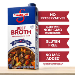 SWANSON S vertiendo caldo para cocinar y aportar sabor inmediato