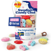 Swedish Candy Chef bolsa frontal mostrando mezcla sueca y variedad