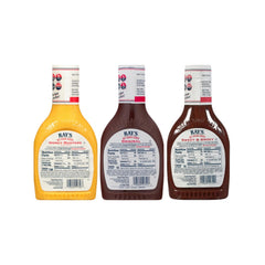 Sweet Baby Ray's botellas en mesa listas para servir y personalizar platos