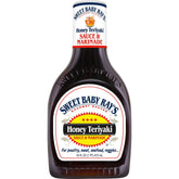 Sweet Baby Ray's botella frontal mostrando etiqueta y tamaño práctico