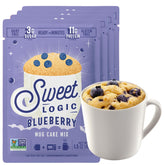 Sweet Logic paquete frontal Blueberry, vista clara del diseño y beneficios
