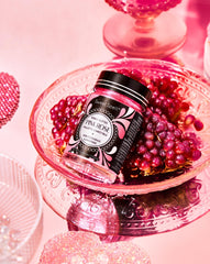 Sweet Spell textura de purpurina PinkEdible Glitter en primer plano, brillo uniforme