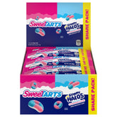 SweeTARTS frente del empaque mostrando colores y beneficios de snack