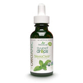 SweetLeaf botella frontal SteviaClear mostrando envase compacto y beneficio portátil