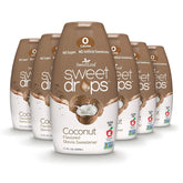 SweetLeaf frasco de coco frente mostrando diseño y tamaño portátil