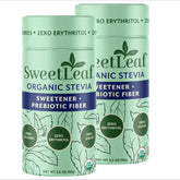 SweetLeaf frasco frontal mostrando diseño práctico y tamaño portátil