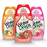 SweetLeaf frente del pack de 3 botellas mostrando sabores variados y beneficio portable