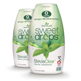 SweetLeaf vista frontal del pack de 2 con botellas compactas y beneficios portátiles