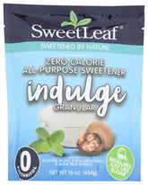 SweetLeaf empaque frontal mostrando diseño y tamaño, facilita identificación