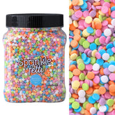 Sweets Indeed bote frontal mostrando 1.2 lb y colores brillantes