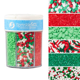 Sweets Indeed empaque frontal mostrando surtido festivo para decorar postres