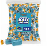 SWEETSIDE CANDY CO. bolsa frontal que muestra color azul vibrante y ahorro