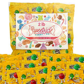 SWEETSIDE CANDY CO. bolsa frontal mostrando 2 lbs y colores atractivos