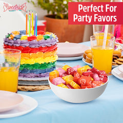 SWEETSIDE CANDY CO. frasco de vidrio con Starbrst ideal para buffet atractivo
