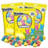 Sweetzo Peeps Gummies frente del paquete mostrando colores festivos y utilidad