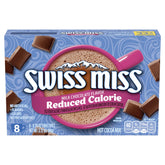 Swiss Miss frente de caja multipack mostrando el producto y conveniencia