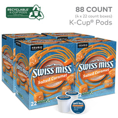 Swiss Miss taza de chocolate caliente en mano transmite confort rápido